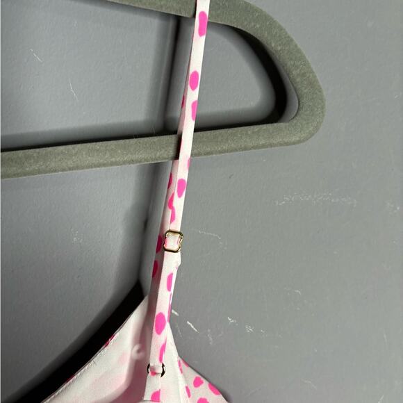 Lilly Pulitzer Pink and White Polka Dot Camisole Ruffle Detail Size XS - Picture 2 of 8